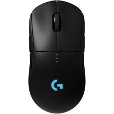 Logitech G PRO Wireless Gaming Mouse, HERO 25K Sensor, 25,600 DPI, RGB, Ultra Lightweight, 4-8 Programmable Buttons, Long Battery Life, POWERPLAY-compatible, UK Packaging, PC/Mac - Black