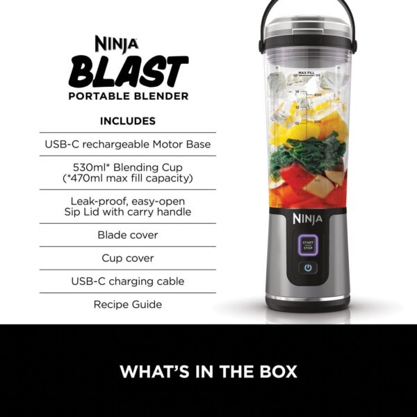 Ninja Blast Portable Blender, 530ml - Image 2