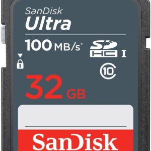 sandisk ultra 32gb sdhc memory card (class 10, 100mb/s)